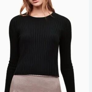 Babaton Aritzia New black Nathaniel sweater size Medium